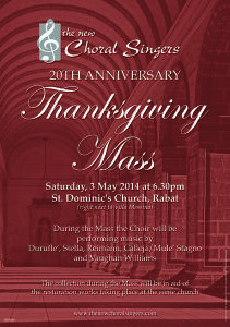 TNCS 20th anniversary Thanksgiving Mass - May 2014